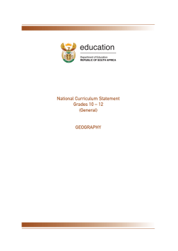 National Curriculum Statement Grades 10 &ndash; 12