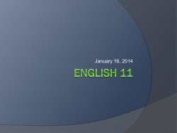 English 11 - Loudoun County Public Schools