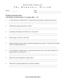 T h e R o m a n t i c P e r i o d