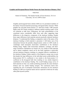 Graphite and Hexagonal Boron-Nitride Possess