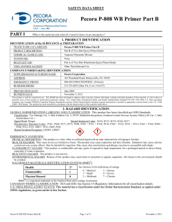 MATERIAL SAFETY DATA SHEET