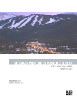 SitZMark properiteS MaSter Site plan