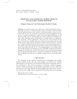 Modeling Mobile Point Objects in Location