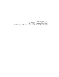 3DFEM1 - Diaphragm Spec Checking