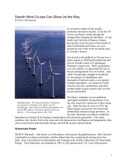 Danish Wind Co-ops Can Show Us the Way - Wind