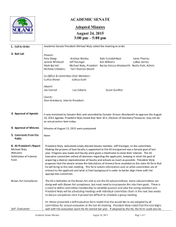 Minutes 08/24/15 - Solano Community College