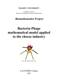 Bacteria-Phage mathematical model applied to the cheese industry