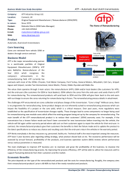 ATP &ndash; Automatic dual clutch transmissions Product Core Sourcing