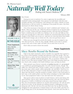 Maca: Benefits Beyond the Bedroom