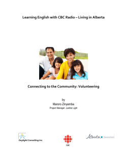 Connecting to the Community: Volunteering
