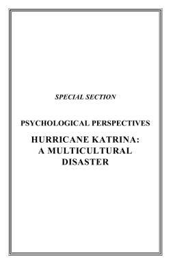 hurricane katrina: a multicultural disaster