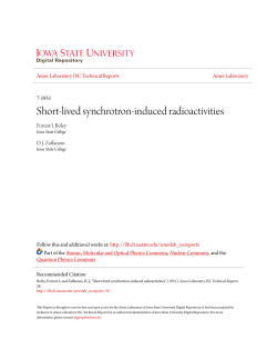 Short-lived synchrotron-induced radioactivities