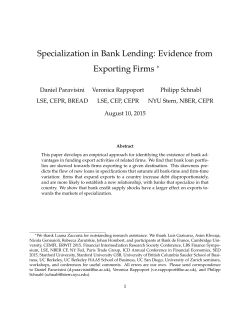Specialization in Bank Lending: Evidence from Exporting Firms (415