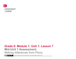 Grade 6: Module 1: Unit 1: Lesson 7 Mid-Unit 1