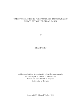 Doctoral thesis - McMaster Physics and Astronomy