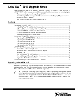 LabVIEW 2017 Upgrade Notes