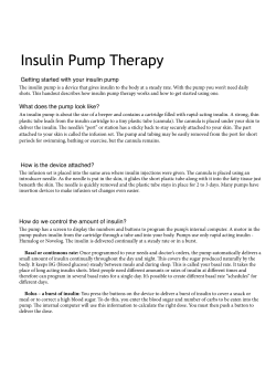 Insulin Pump Therapy