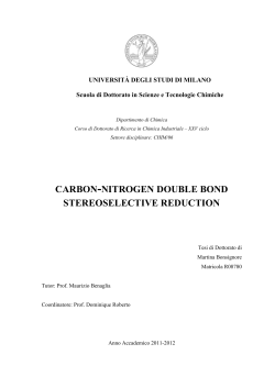 carbon-nitrogen double bond stereoselective reduction