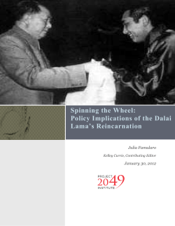 Spinning the Wheel: Policy Implications of the Dalai Lama`s