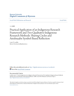 Practical Application of an Indigenous Research Framework and