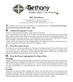 ABC Devotions - Bethany Lutheran Church