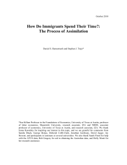 How Do Immigrants Spend Their Time?: The Process of Assimilation