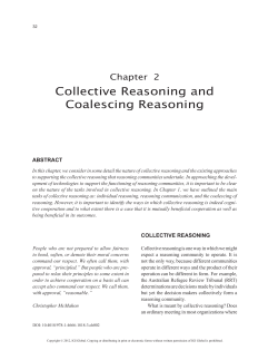 Collective Reasoning and Coalescing Reasoning