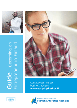 Becoming an - Uusyrityskeskus
