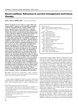 Severe asthma - Journal of Allergy and Clinical Immunology