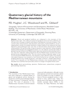Quaternary glacial history of the Mediterranean mountains