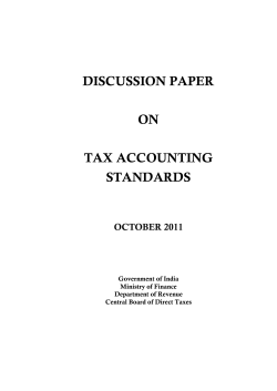 Tax Accounting Standards