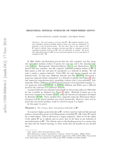 Helicoidal minimal surfaces of prescribed genus