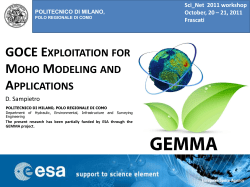 GOCE Exploitation for Moho Modeling and Applications