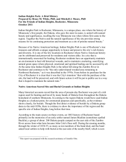Indian Heights Park: A Brief History