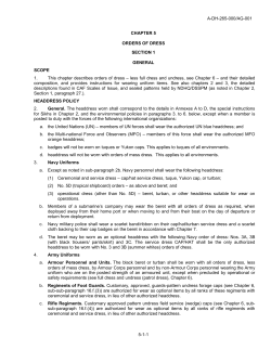A-DH-265-000/AG-001 5-1-1 CHAPTER 5 ORDERS OF DRESS