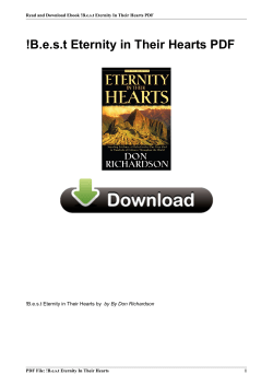 Best Eternity in Their Hearts by By Don Richardson