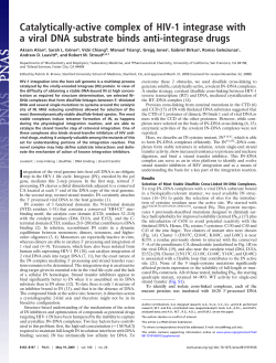 Catalytically-active complex of HIV