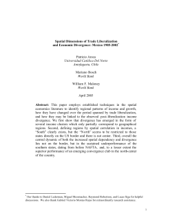 Spatial Dimensions of Trade Liberalization and