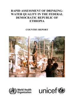 Rapid assessment of drinking-water quality in the Federal