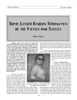 Some Lesser Known Strongmen of the Fifties and Sixties