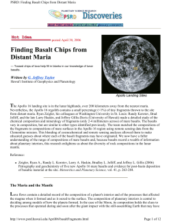 Finding Basalt Chips from Distant Maria