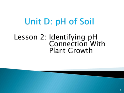 Unit A: Principle of Soil Science