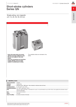 1 Short-stroke cylinders Series QN