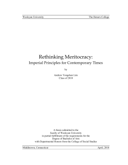 Rethinking Meritocracy: Imperial Principles for