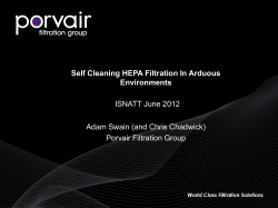 Self Cleaning HEPA Filtration In Arduous Environments