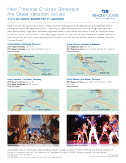 New Princess Cruises Getaways Are Great Vacation