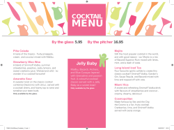 cocktail menu
