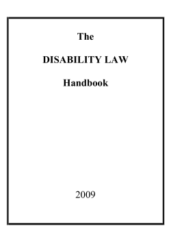 Disability Law Handbook