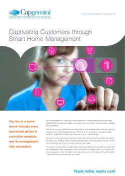 Captivating Customers through Smart Home Management