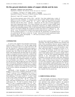 On the ground electronic states of copper silicide and its ions